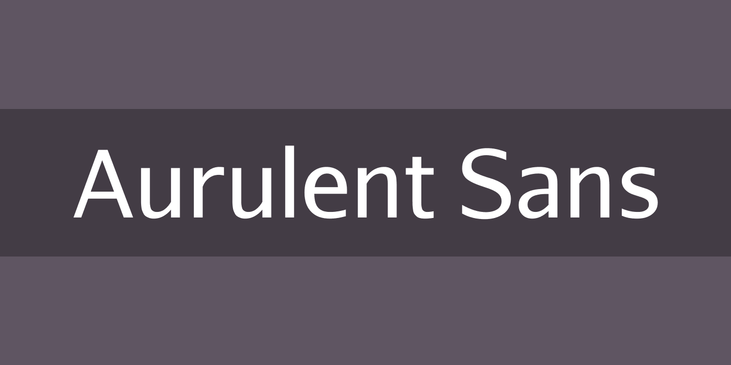Czcionka Aurulent Sans